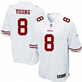 Nike Men & Women & Youth 49ers #8 Steve Young White Team Color Game Jersey,baseball caps,new era cap wholesale,wholesale hats